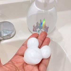 Mickey soap dispenser with soap
